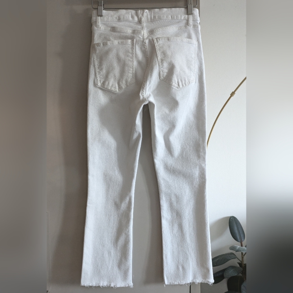 Veronica Beard Carly Kick Flare High Rise Jean White - Picture 4 of 9